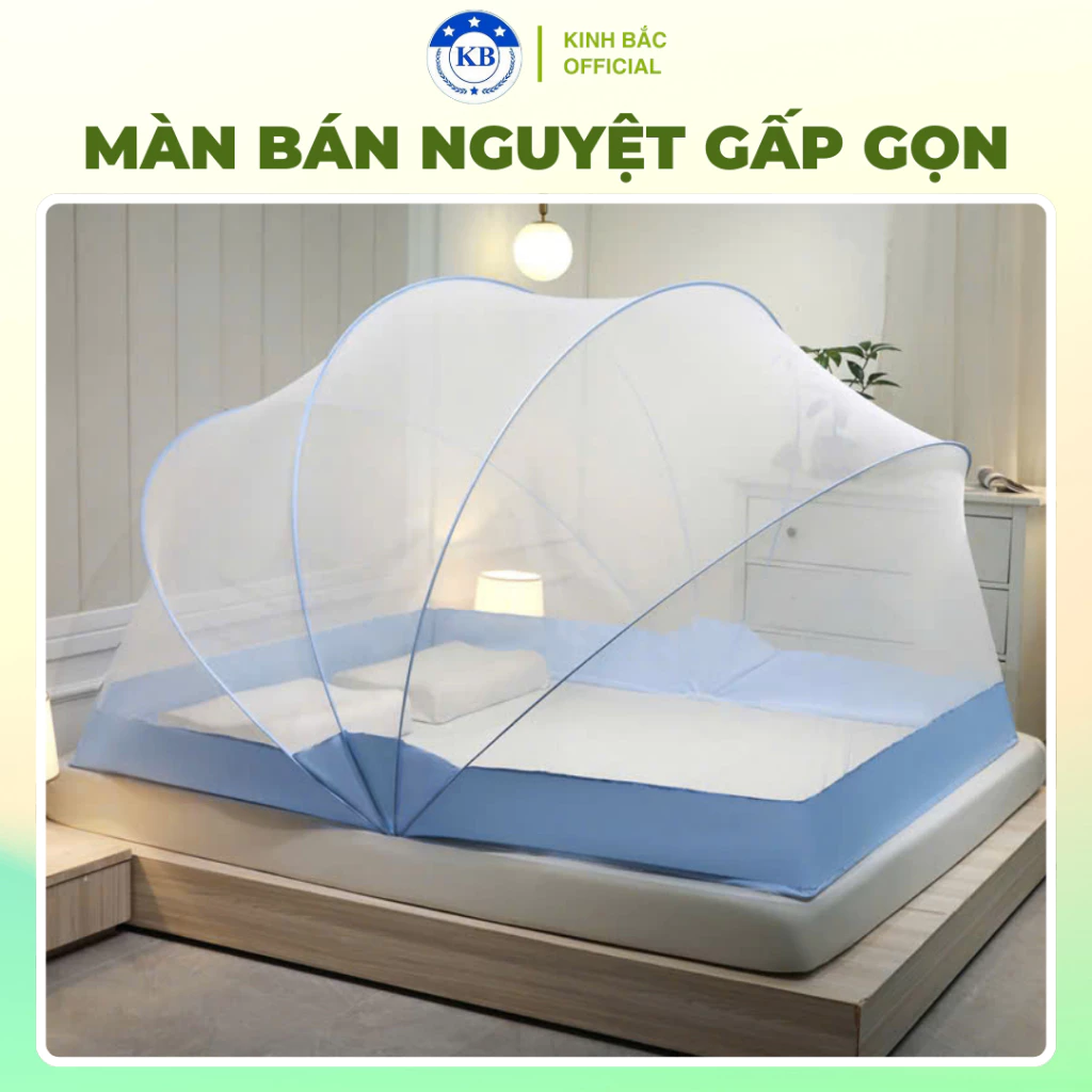 Màn bán nguyệt xếp gọn Kinh Bắc cao cấp - Loại 1- Nhiều màu - Màn chống muỗi - Màn chụp gấp gọn cho bé